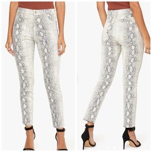 Joe’s Jeans - The Luna - High Rise Straight Leg Ankle Snake Skinny Ankle Jeans